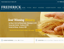 Tablet Screenshot of frederickbaptist.org